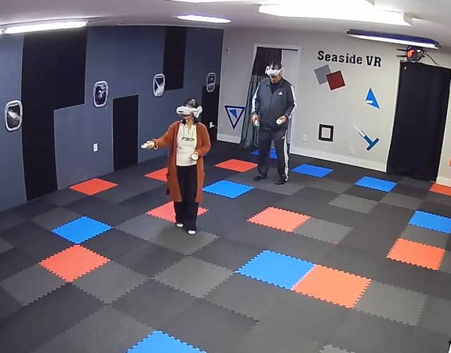 Mark and Maresceil after Rotten Apple — New York Fallen at Seaside VR