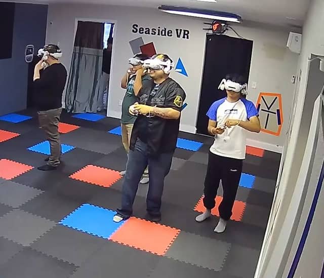 Anthony, Cristian, Brandon after Terminator Uprising at Seaside VR